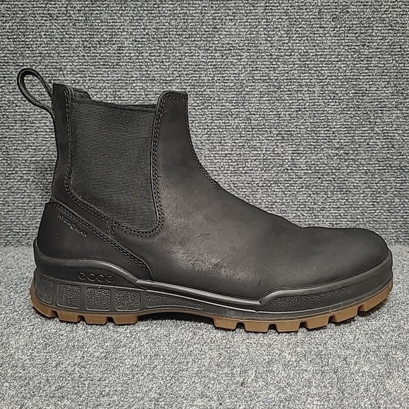 ECCO Track 25 Hydromax Black Chelsea Boot Water Repellent EU 45 Size 11- 11.5 US - Picture 6 of 12